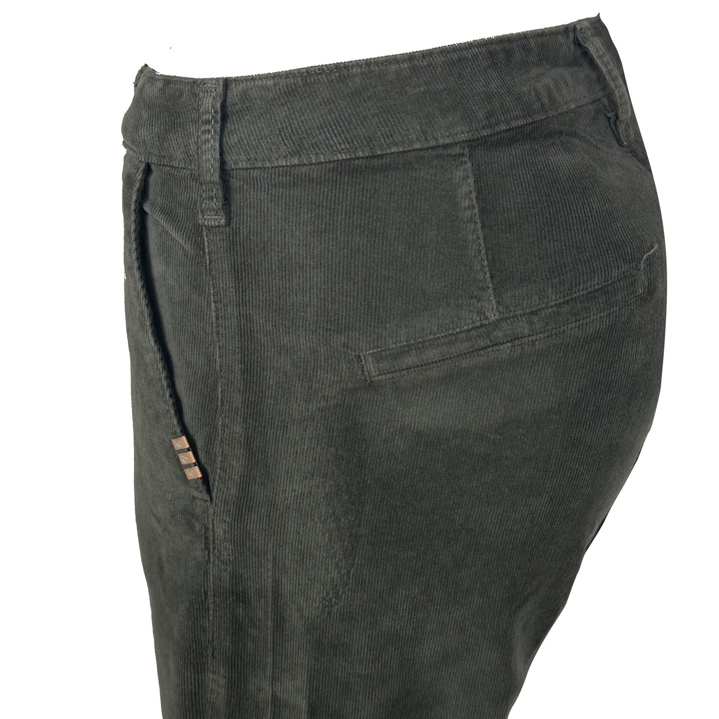 Bluefire Jeans Marlene Rib Green Shadow