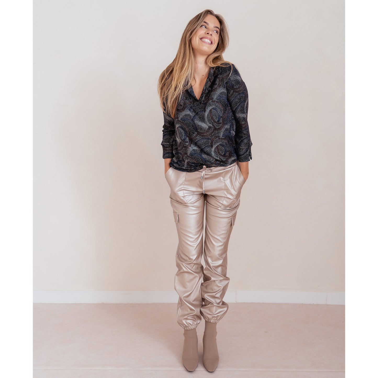 Only-M Broek Cargo Champagne