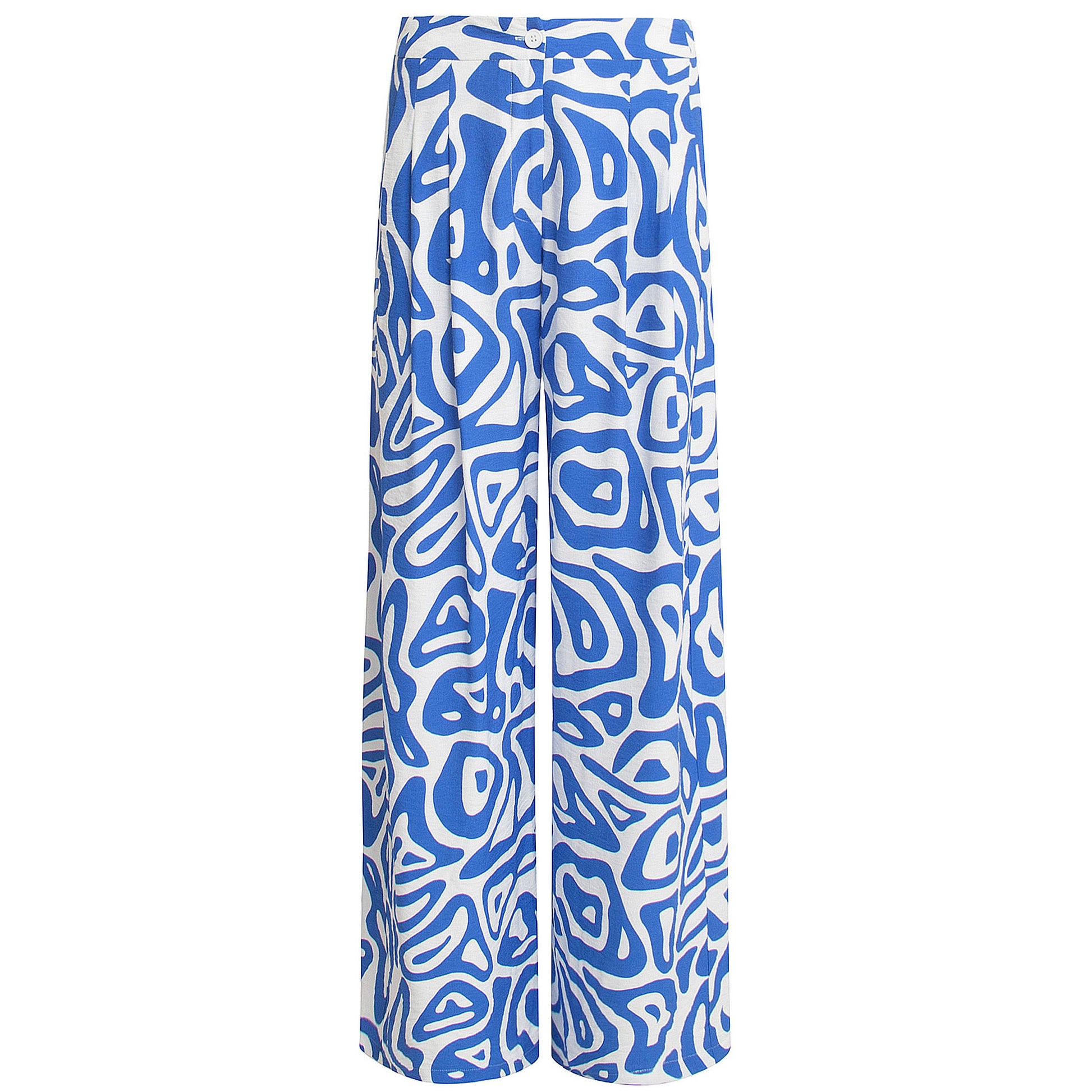 Tall Smashed Lemon Broek print Cobalt - lange vrouwen