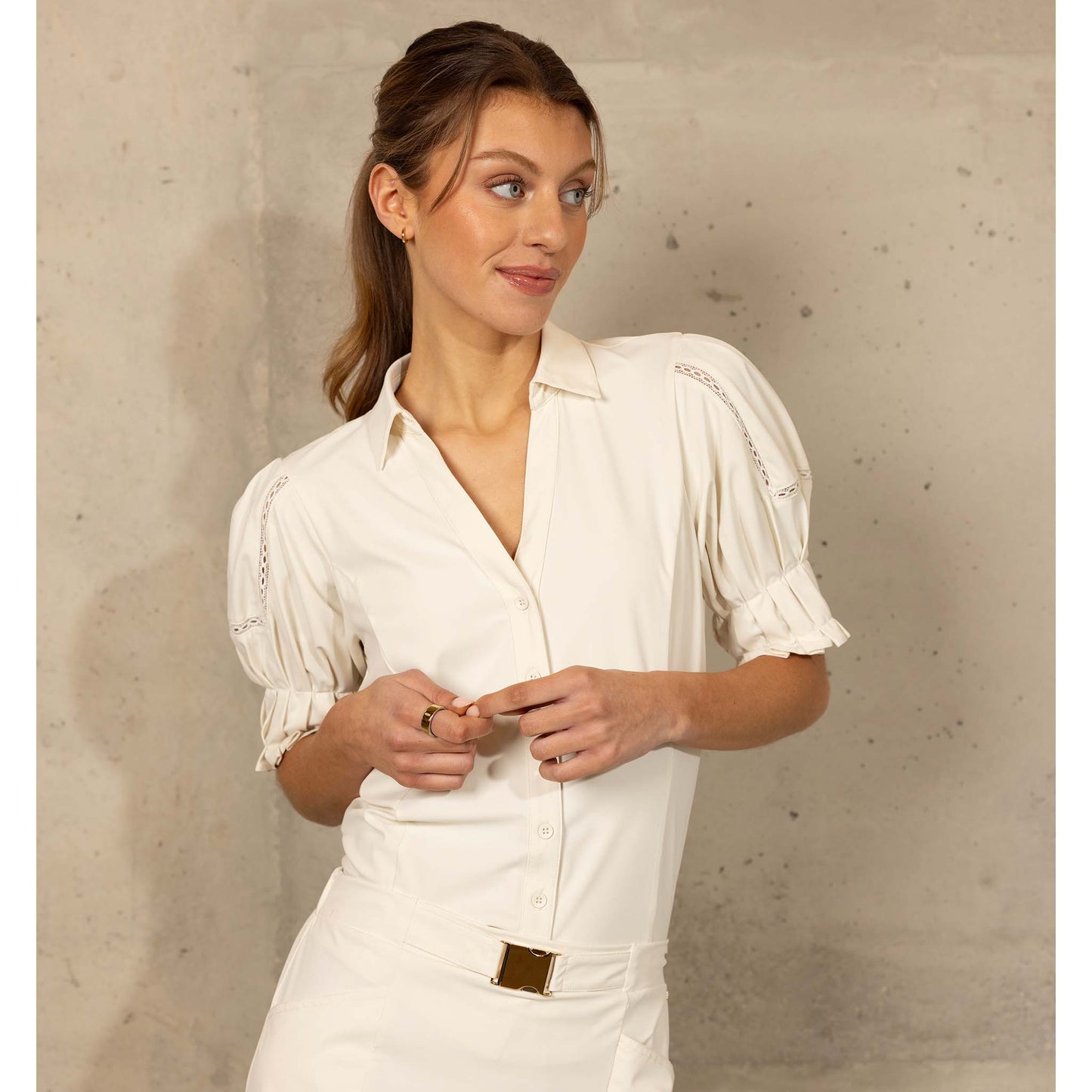 Kimara Blouse Janine Salt