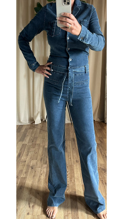 Zip73 Jumpsuit Denim Flare